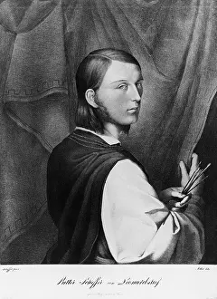 Scheffer: Self-portrait Johann Evangelist Scheffer von Leonhardshoff