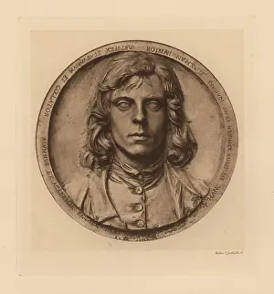 Flaxman: Self-portrait of John Flaxman in terracotta