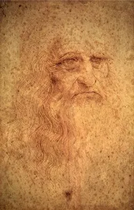 1512: Self-Portrait, by Leonardo da Vinci