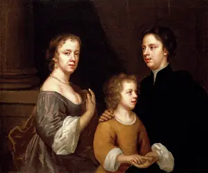 Beale: Self portrait of Mary Beale with her husband and son