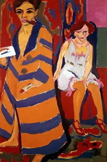 Expressionist: Self Portrait with a Model Artist: Ernst Kirchner