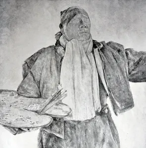 Honorary: Self-portrait of Olaf Leonhard Gulbransson (26