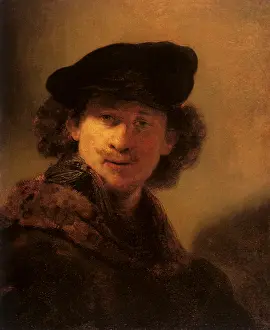 1634: Self-portrait by Rembrandt