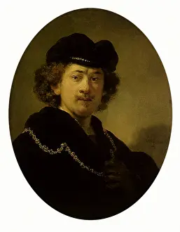 1633: Self-portrait by Rembrandt