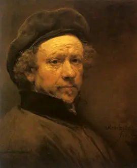 1657: Self-portrait by Rembrandt