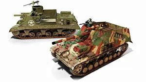 Tracked: Two self propelled howitzers of WWII: The American