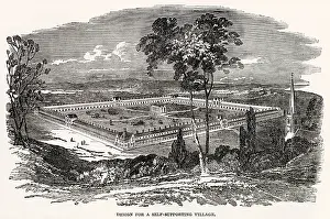 Sufficient: Self sufficient village plan 1850