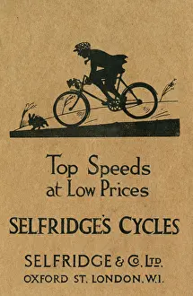 Pursuits: Selfridges cycle advertisement by H. L. Oakley