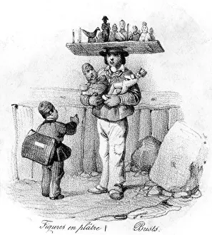 Figurines: Seller of plaster figurines