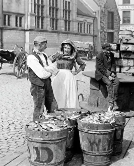 Fishwife: Selling fish in Cornwall