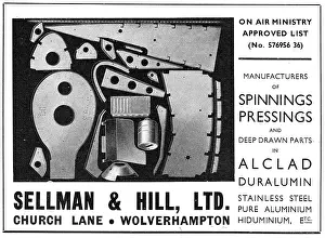 Pressings: Sellman & Hill - Sheet Metal Workers. Spinnings & Pressings