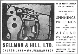 Pressings: Sellman & Hill - Sheet Metal Workers. Spinnings & Pressings