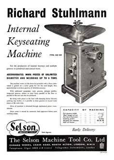 Selson: Selson Machine Tools Richard Stuhlmann Keyseating Machine