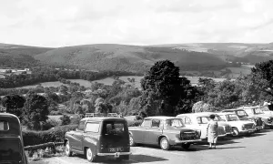 Selworthy: Selworthy, Car Park and view c1960