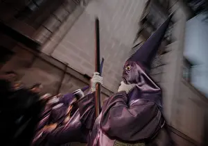 Iglesia: Semana Santa procession in Madrid, Spain