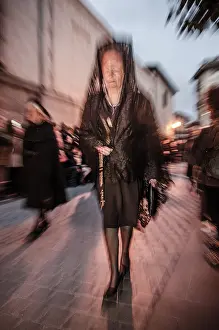 Iglesia: Semana Santa procession in Madrid, Spain