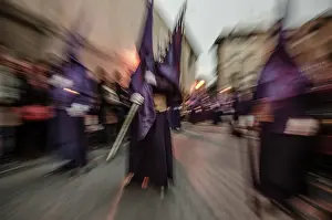 Iglesia: Semana Santa procession in Madrid, Spain
