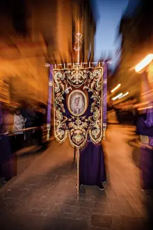 Iglesia: Semana Santa procession in Madrid, Spain
