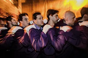 Iglesia: Semana Santa procession in Madrid, Spain