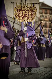 Iglesia: Semana Santa procession in Madrid, Spain