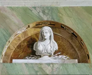 Semele: Semele, fresco in a lunette