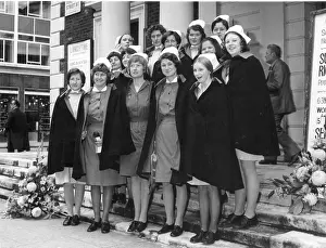 Semi-formal group of 14 nurses, London