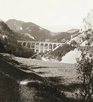 Semmering: Semmering railroad. Viaduct Kalte