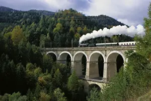Semmering: Semmering railway: ancient steamer