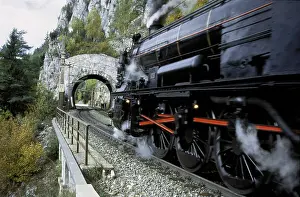 Semmering: Semmering railway: ancient steamer