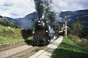 Semmering: Semmering railway: ancient steamer