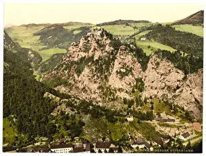Styria: Semmering Railway, ruins of Klamm Castle, Styria, Austro-Hun