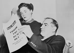 Cold War: Sen. and Mrs. Joseph R. McCarthy at home as the