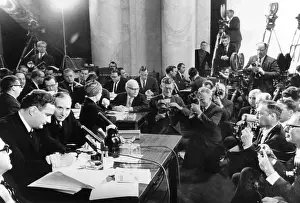 Dealings: Former Senate aide Bobby Baker (2nd from left)