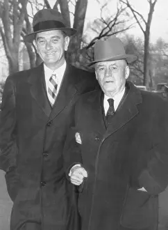 Legislators: Senate Majority Leader Lyndon Johnson (left) and