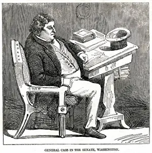 Cass: Senator Cass in his office, Washington 1856