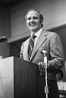 Landslide: Senator George McGovern in election campaign