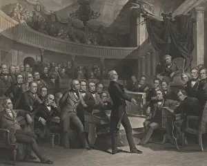 Legislature: Senator Henry Clay orating for the Compromise
