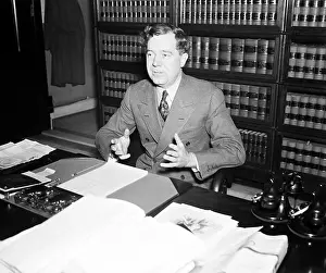Southerners: Senator Huey Long at the Capitol. Jan. 1935. He