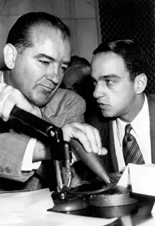 Cohn: Senator Josephn McCarthy confers with his ?