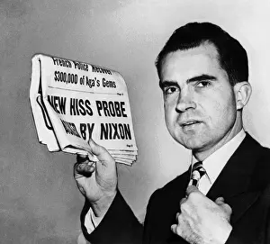 Scares: Senator Richard Nixon calls for continuing ?
