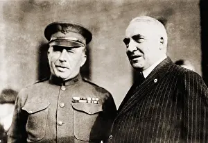 Contender: Senator Warren G. Harding (1865-1923), with ?