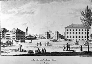 Sendlinger: Sendlinger Tor (Sendling Gate) in Munich nach 1808