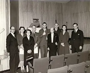 Pike: Senior staff at the opening of the Lecture Theatre