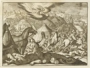 Destroys: SENNACHERIB AND PLAGUE