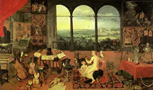 Earing: Sense of Hearing, by Brueghel