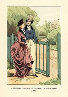 Esthetics: A sentimental walk in the Abbey of Longchamps, 1836