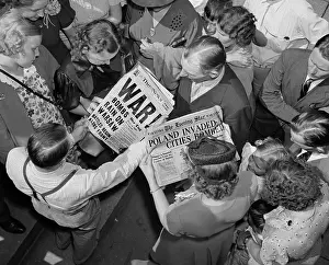 Lcgr1308: Sept. 1, 1939 headlines about the German invasion