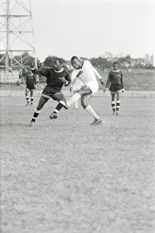 Drab: September 10 1967 - An Aces forward head the ball forward