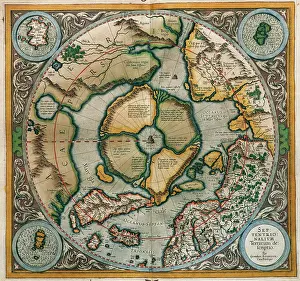 Mathematician: Septentrionalium Terrarum descriptio, 1595, by Gerardus Merc