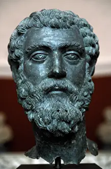 Severus: Septimius Severus (145-211). Roman Emperor. Bust. Carlsberg